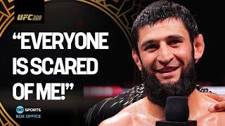 Khamzat Chimaev sends message to UFC rivals after his submission win over Robert Whittaker  #UFC308