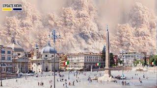 Horrible: 15 minutes ago | Live Footage etna volcano explosion in Italy | Ash Covers Sun in Sicily.