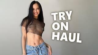 4K TRANSPARENT Sheer Tops TRY ON HAUL With Lovely Jill