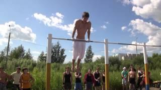 20 чистых выходов на две/20 clean muscle ups(Morozov Artem)