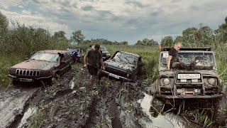 Кто сказал, что НИВА не едет? РЕВАНШ  НИВЫ vs JEEP CHEROKKE в Топлинке!