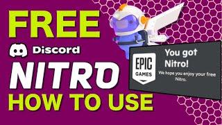 Discord Nitro FREE  Get FREE DISCORD NITRO from EPIC Games  Use EPIC Games FREE NITRO