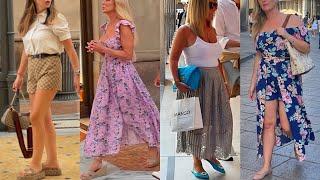 GORGEOUS ITALIAN SUMMER LOOKS | MILAN STREET FASHION | ELEGANT OUTFITS STYLE OVER 50