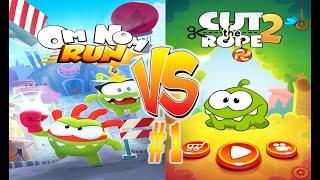 OM NOM RUN VS CUT THE ROPE #1 | TapGaming | Android Games