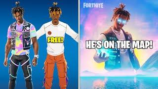 Fortnite *NEW* JUICE WRLD UPDATE! (All Skins, Mythics, Map Changes)