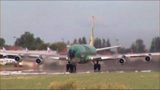 SCREAM !! SPEED !! Fastest Boeing707 departure ever seen TMA OD-AGO , Ostend Airport