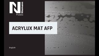 Acrylux Mat Anti - Fingerprint - ENG