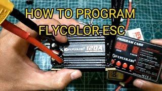 TUTORIAL ON PROGRAMMING FLYCOLOR ESC USING PROGRAM CARD