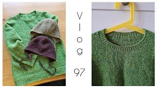 Vlog 97 Два новых чепчика || Джемпер из Soft Donegal Tweed в деталях || Джемпер Olympia