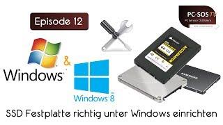 Wichtigste Einstellungen für SSD Festplatten unter Windows 7 & 8 - PC SOS TV