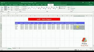 Excel 2016 Sparklines