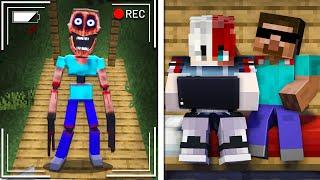 WE CAUGHT SCARY MIMICKER ON CCTV CAMERA IN MINECRAFT !! Ft.@ProBoiz95