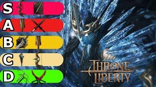 Тир лист лучших PvE сборок на капе в Throne and Liberty