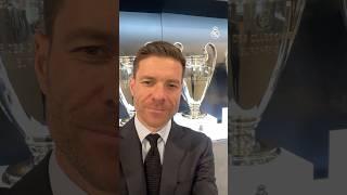  "Madridistas, I'm already here! I'm so happy to begin this new era. Hala Madrid!" #WelcomeXabi
