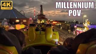 Millennium POV (Back Row, 4K 60FPS), Fantasy Island Vekoma Looping Coaster | Non-Copyright