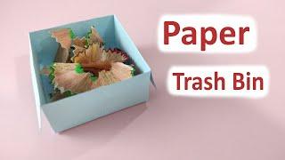 How To Make a Paper Trash Bin - Trash Bin Origami