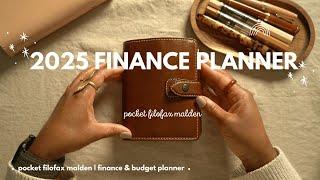 my 2025 finance planner | pocket filofax malden #pocketrings #pocketplanner