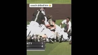 Coach almost took him out!