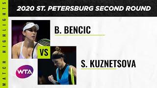 Belinda Bencic vs. Svetlana Kuznetsova | 2020 St. Petersburg Second Round | WTA Highlights