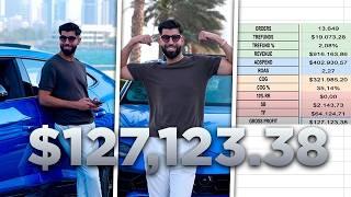 $127,123.38 profit in 30 days dropshipping fashion