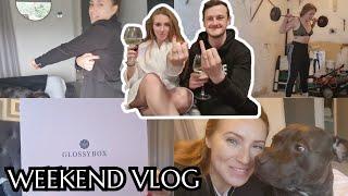 WEEKEND VLOG | *WEDDING DAY*, Clothing Haul, GlossyBox & Home Workout