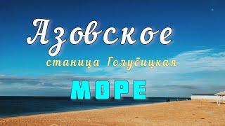 Азовское МОРЕ.Станица ГОЛУБИЦКАЯ #переезднаюг #анапа#голубицкая