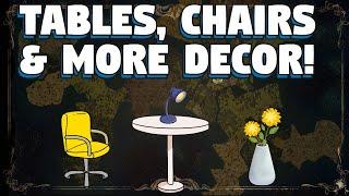 Decorations added in Don't Starve Together - Tables , Chairs , Lamps and More added to Don't Starve