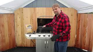 Smoker boxes on a propane grill