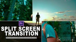 SPLIT SCREEN Transition Effects In Premier Pro With Free PRESET Include