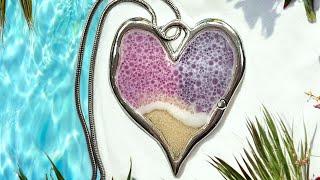#2021 The EASIEST Way To Make Stunning Resin Wave Pendants