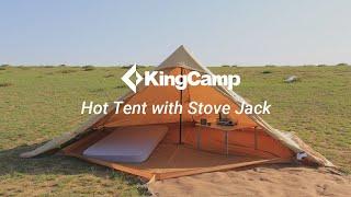 Real review丨 KingCamp Hot Tent with Stove Jack 4 Season Waterproof Bell Tent KT2203