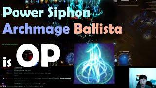 Strongest 20 Divine Build? - Power Siphon Archmage Ballista [Path of Exile 3.25]