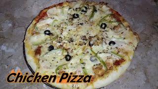 Chicken Pizza Recipe | Sofia`s cooking | How to make chicken cheese pizza | Chicken tikka pizza