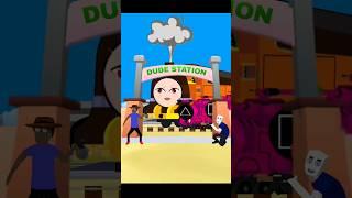 Terror Squid game train - Dude Theft Wars#dudetheftwars