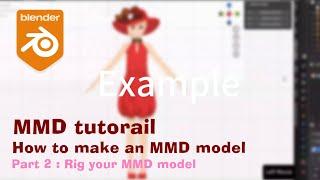 [MMD Tutorial] [Blender] How to make an MMD model Part 2 :  Rig MMD model