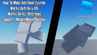 Roblox Studio How To Make Roll/Dash System with Mobile