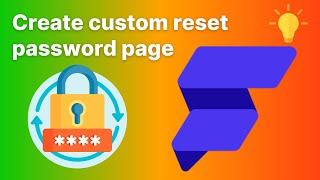 Create a custom reset password page in your Flutterflow app