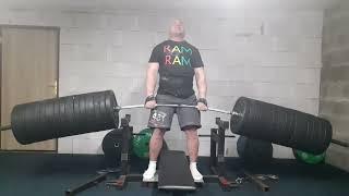 RAM RAM 710 KG X 10 REPS MY TRAINING PARTIAL DEAD LIFT