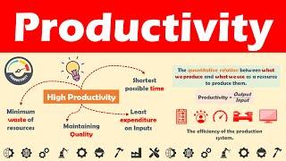 Productivity - Introduction, Concept and Definitions.