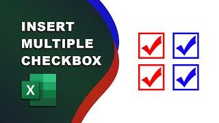 How to insert multiple checkboxes in Excel without developer tab