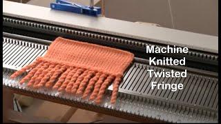 Machine Knitted Twisted Fringe by Diana Sullivan