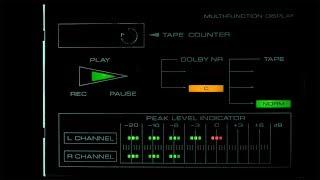 Onkyo TA-2027 Tape Deck Display from 1980s