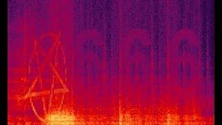 DOOM OST Easter Egg - "Cyberdemon" Spectrograph Pentagram and "666"