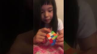 Sophia Zeng and her first 3x3 Cube