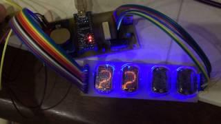 Nixie clock Arduino - самодельные часы на газоразрядных индикаторах IN-12 и Arduino Nano