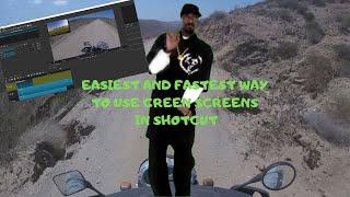 HOW TO USE GREEN SCREENS IN SHOTCUT (FASTEST AND EASIEST METHOD) 2020