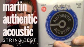 Martin Authentic Acoustic String Test