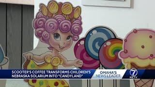 Scooter's Coffee transforms Children's Nebraska solarium into Candyland