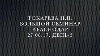 27.08.2017 г. Токарева Н.П. Большой семинар. Краснодар. День-3.