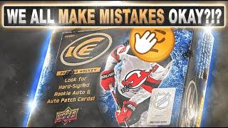 WE ALL MAKE MISTAKES OKAY?!?- 23/24 Upper Deck Ice Hobby Box - Hockey Card Break